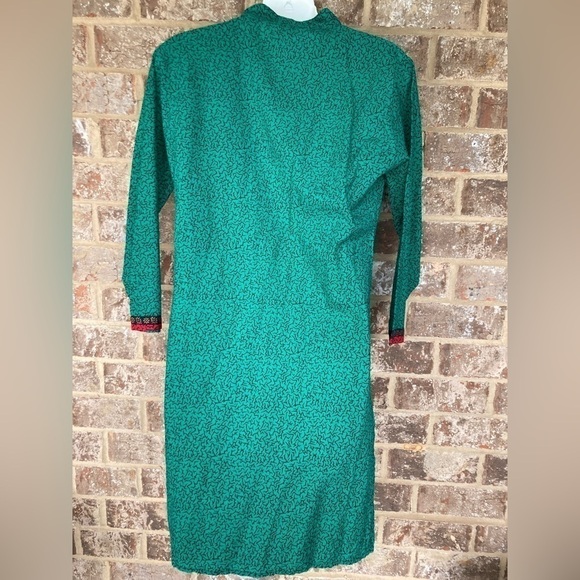 Cotton Embroidered Tunic Top Vintage Made in India Size Medium - Picture 8 of 12